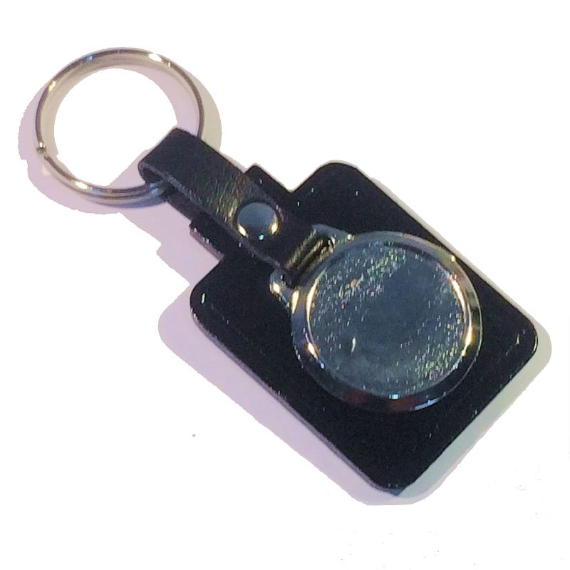 Keyfob Blank Rectangle 25mm and printed dome